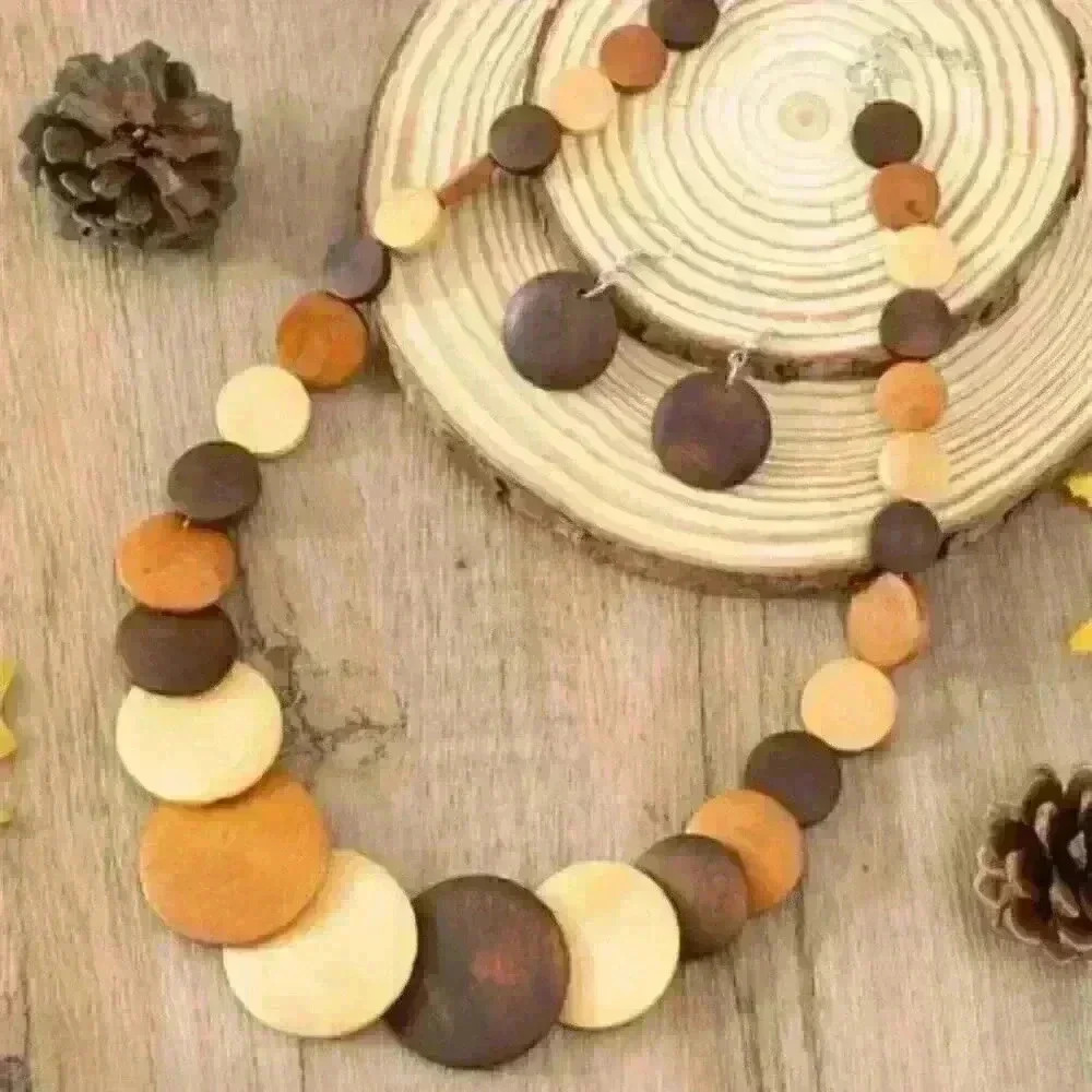 New Bohemian Style Circular Jewelry Set - Necklace and Earrings